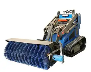 How Mini Skid Steer Angle Broom Improves Jobsite Efficiency？